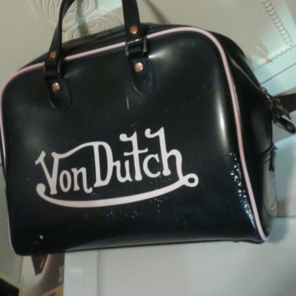 Von Dutch Authentic Tote Bag/Purse Bowler Bag Y2K - Picture 8 of 8